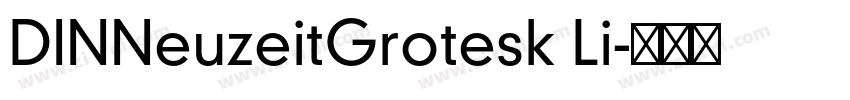 DINNeuzeitGrotesk Li字体转换